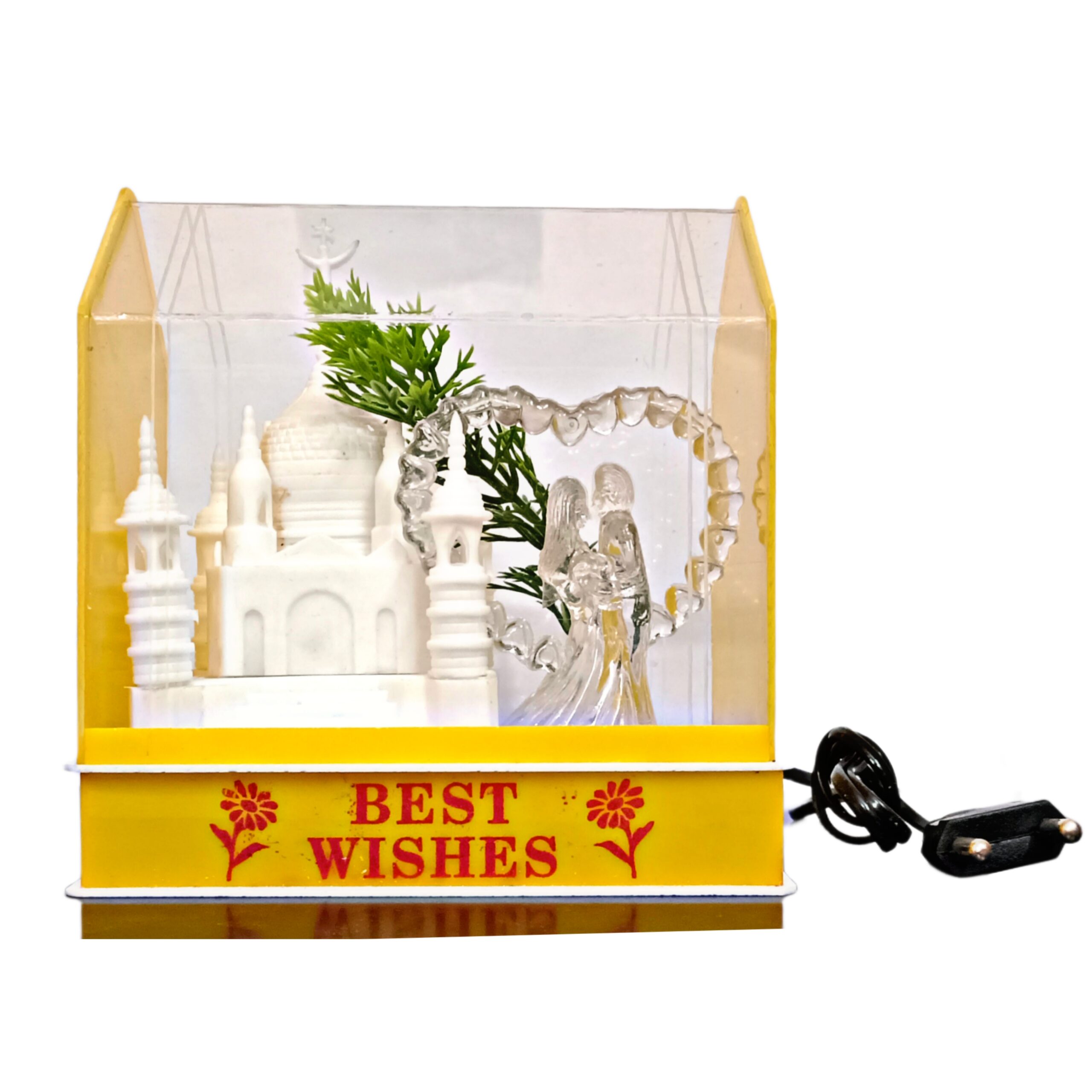 Couple Making Love to Each Other with Colorful Light Lit up in Front of Taj Mahal Suitable for Floor,Table,Bedroom Gifts - Image 4